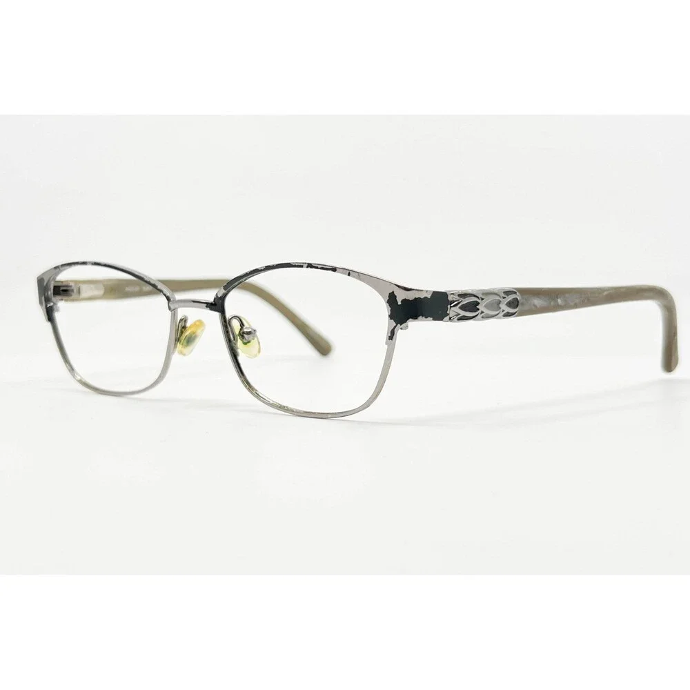 Karen Kane Eyeglasses Womens Black Moonflower Metal Frame 49-15-135 Petites